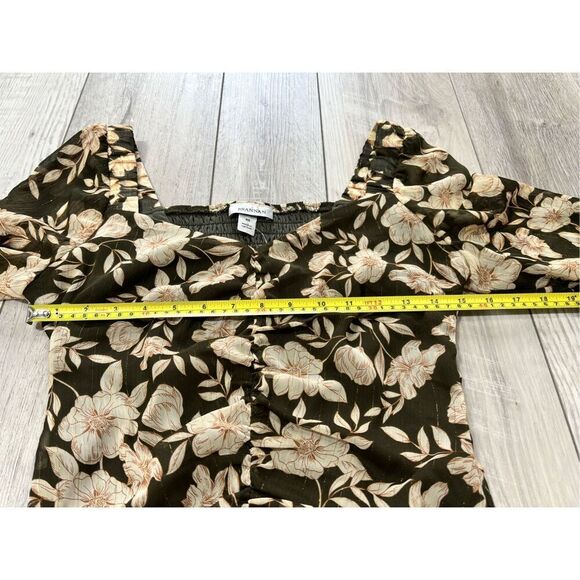 Brannan floral ruched cold shoulder blouse size XS - Picture 6 of 11